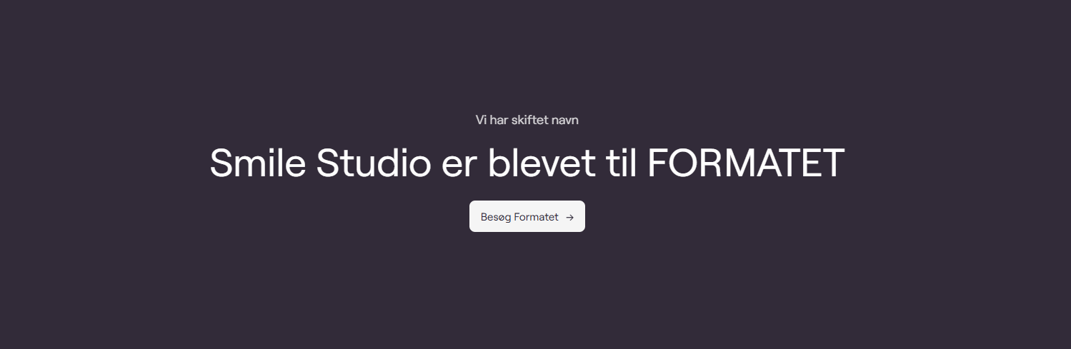 Onepage for smilebrandingstudio.dk